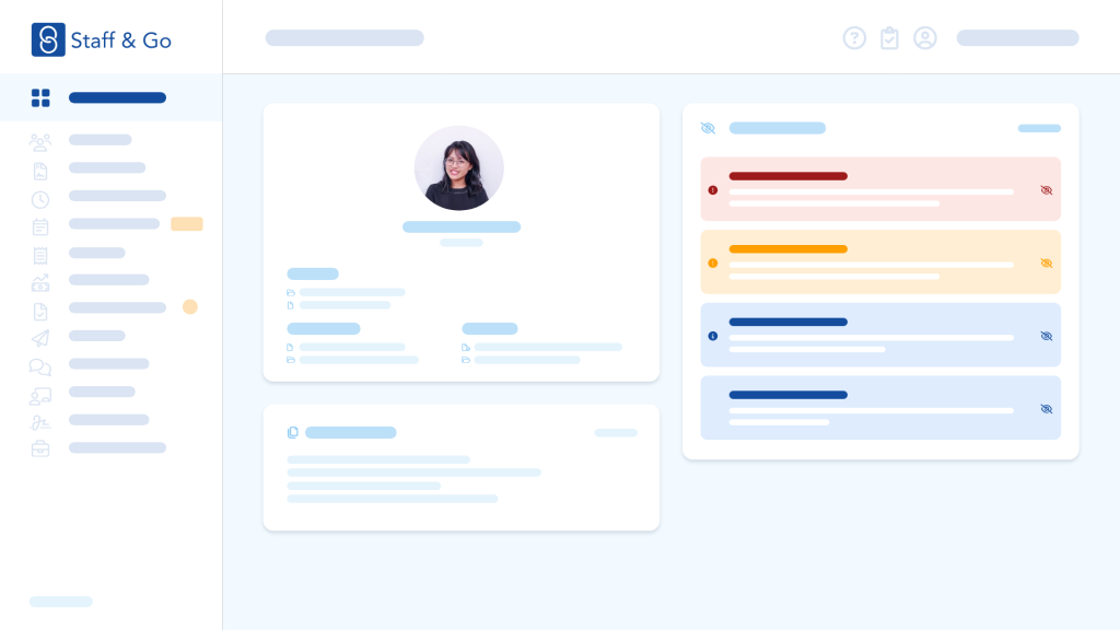 Illustration de la page d'accueil du logiciel SIRH Staff & Go