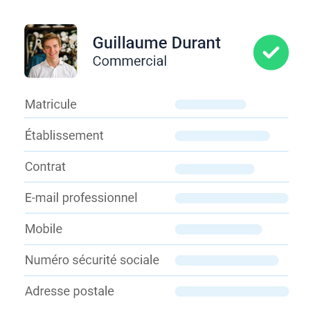 Fiche salarié logiciel SIRH Staff & Go module Embauche
