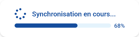 Synchronisation en cours